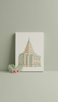 Laie Hawaii Temple Cotton Canvas