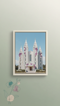 Kona Temple Print with Orchid Accents