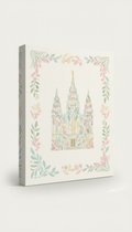 Honolulu Temple Pastel Botanical Canvas